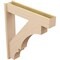 Ekena Millwork 7 1/2-in W x 36-in D x 42-in H Balboa Block Rough Cedar Woodgrain TimberThane Outlooker, Primed Tan OUTUR075X36X42BOA44RCPR - alternate 2